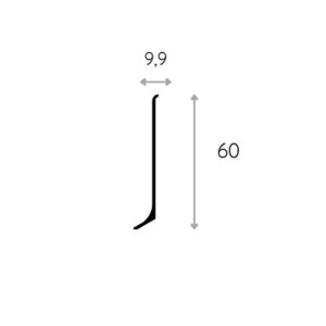 AF060A anodowana AluFit Listwa aluminiowa
